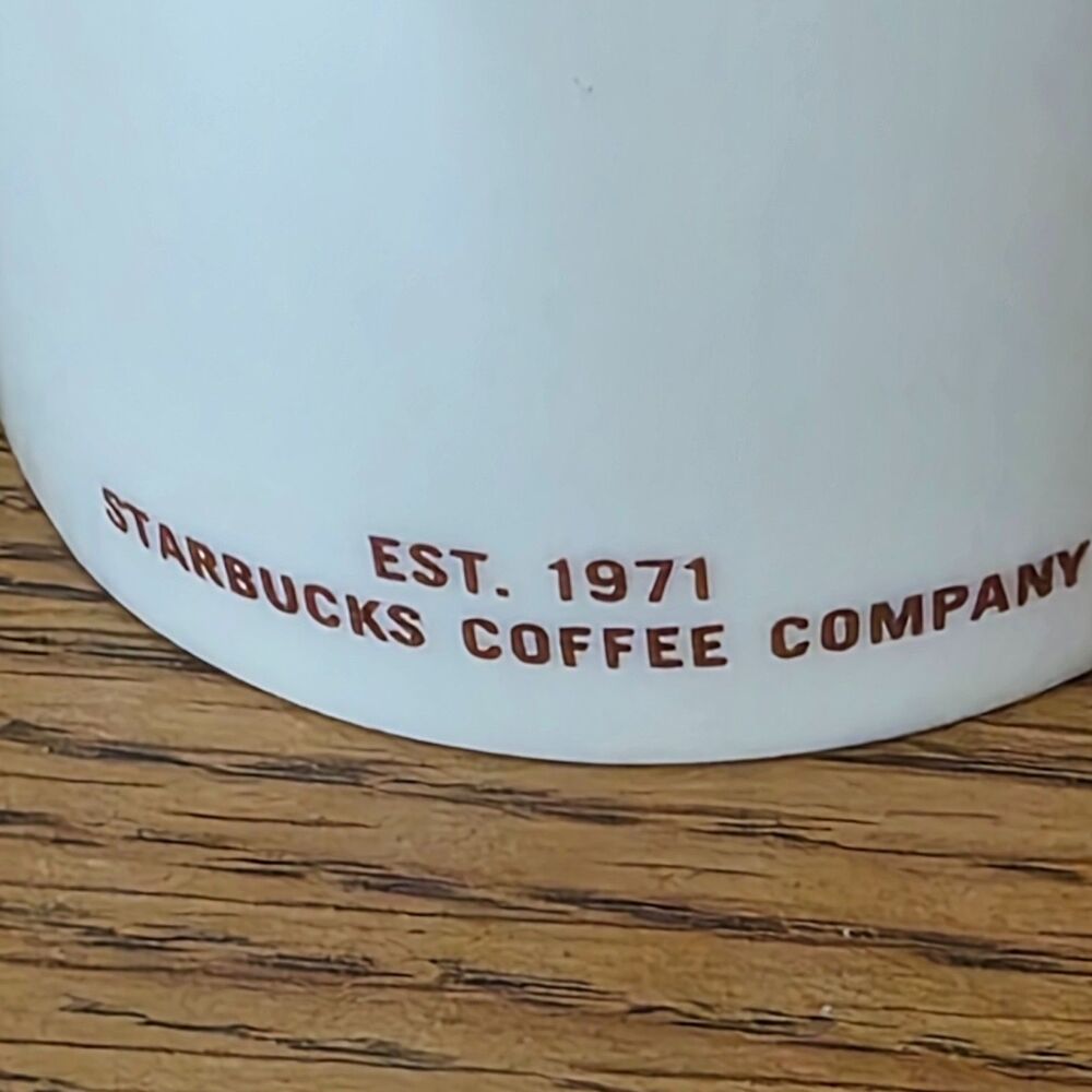 New 2 Set STARBUCKS COFFEE EST 1971 Grande 16 Ounce MUG TEA CUP Coffee Mug 2010 - Picture 4 of 12
